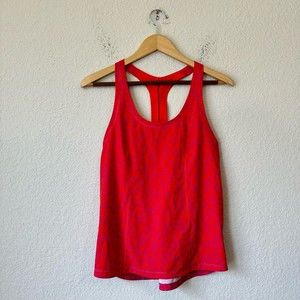 LULULEMON SeaWheEze Lightened Up Singlet Racerback Top in Red/Purple